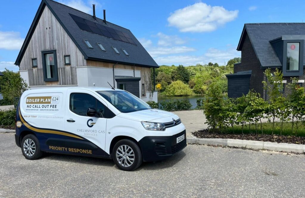 Photo of Chelmsford Gas Services van in Beaulieu Park Chelmsford